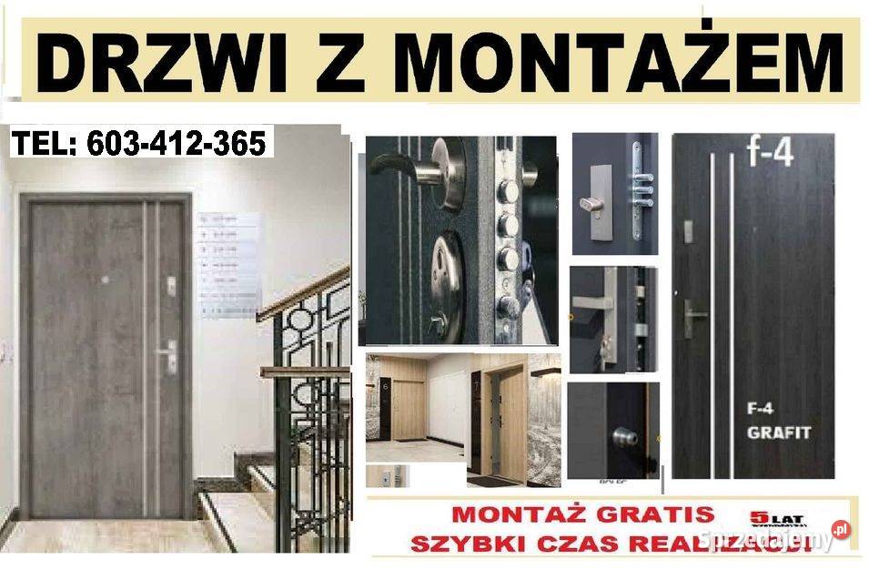 Tanie drzwi wejściowe zewnętrzne AKUSTYCZNE z Lublin sprzedam