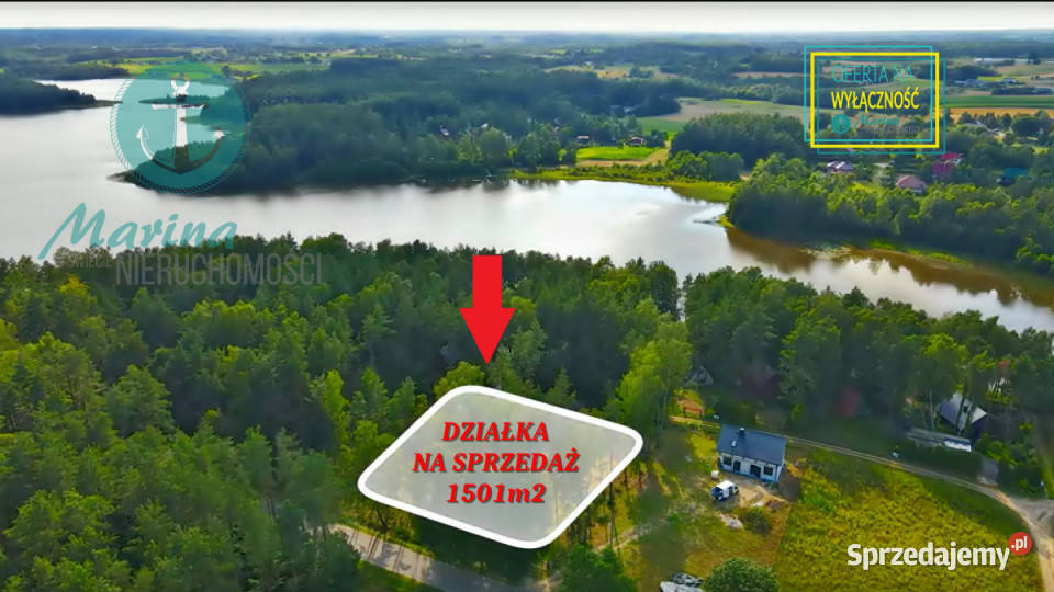 Działka Kamień Nad Brzegiem 1501m2