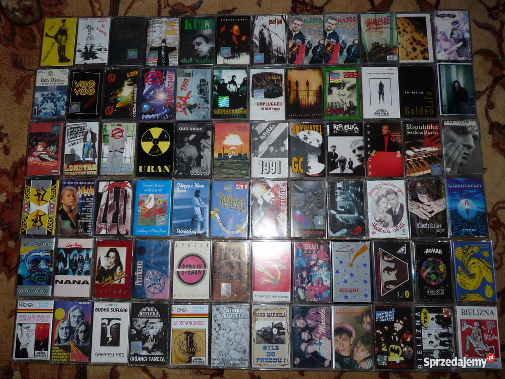 KASETY MAGNETOFONOWE DUŻA KOLEKCJA rock Rzeszów sprzedam