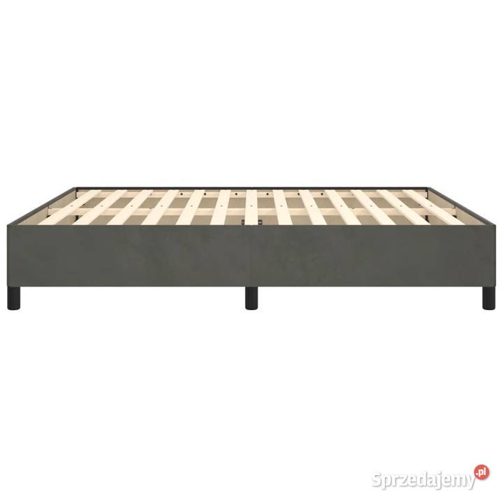 vidaXL Rama łóżka bez materaca ciemnoszara mazowieckie Warszawa