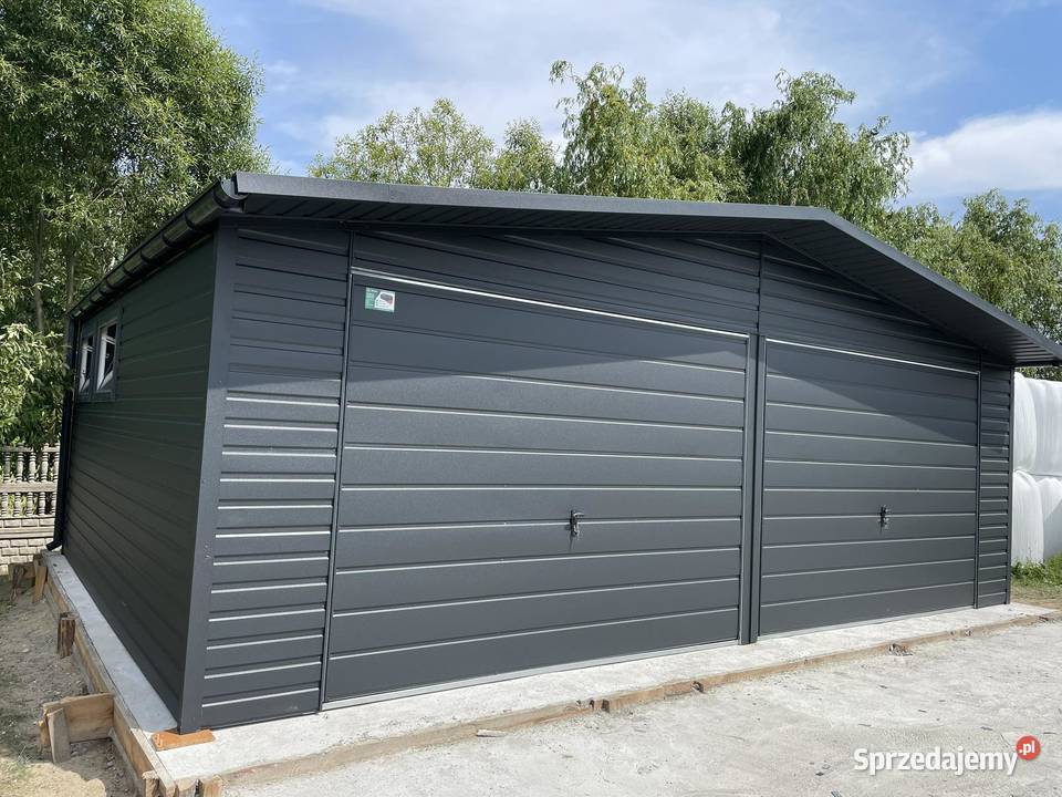 Garaż blaszany 7x5 Wzmocniony PROFILAMI Samborzec