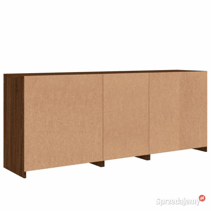 Szafka z oświetleniem LED brązowy dąb 1815x37x67 mazowieckie Warszawa