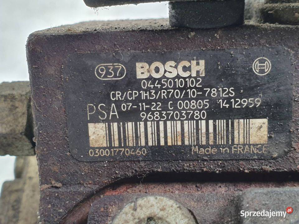 POMPKA PALIWOWA PEUGEOT BIPPER 9683703780 kujawsko-pomorskie Lipno