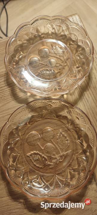 Piękne Dwie Stare Salaterki PRL w kolorze Porcelana i szkło Warszawa