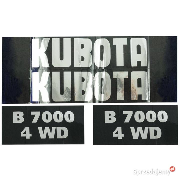 Naklejki Kubota B7000 4WD Tajęcina