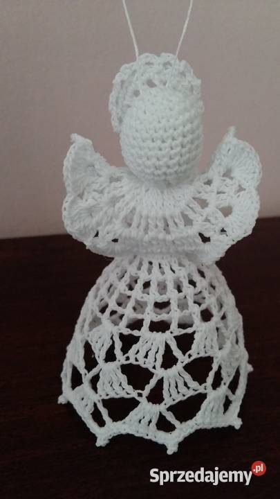 Aniołek szydełkowy aniołki na szydełku biały Jaworzno sprzedam