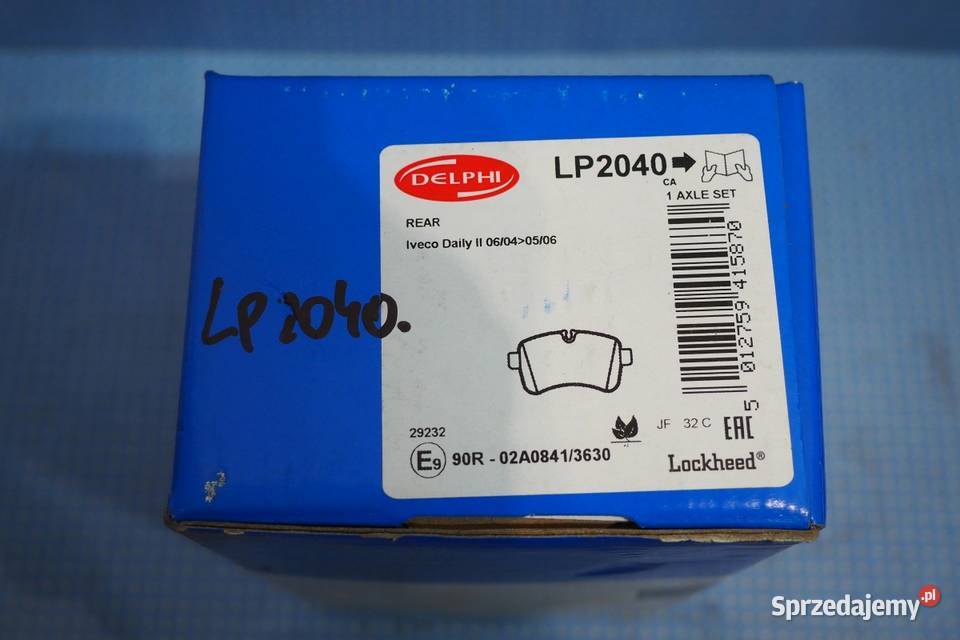 Klocki hamulcowe LP2040 Delphi