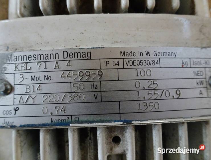 Motoreduktor Mannesmann Demag KBL 71 A Nowosiedlice