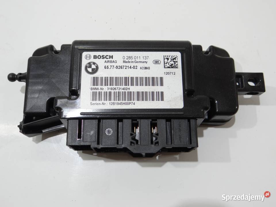 MODUŁ SENSOR PODUSZEK AIRBAG BMW 3 F30 F31 Strzyżewice