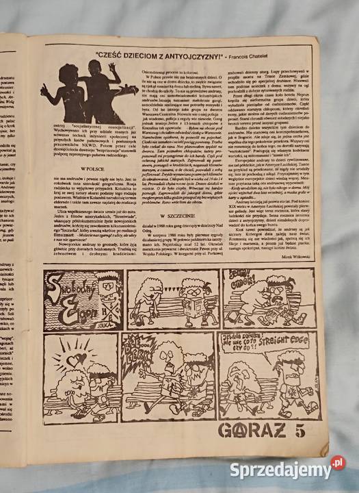 Garaż 56 Sierpień 1991 Fanzine punk oi hardcore Rybnik