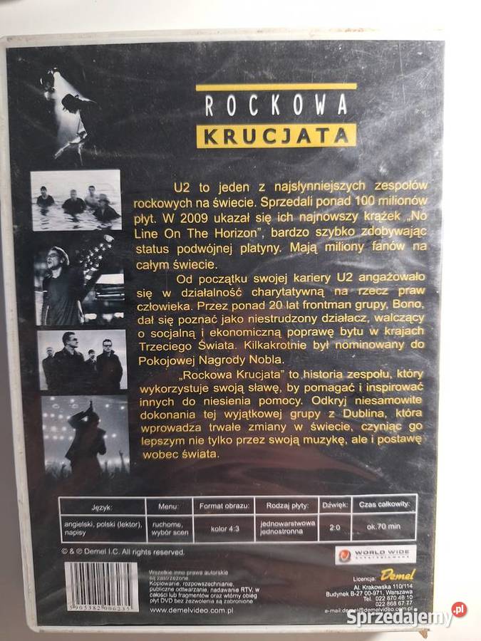 U2 Rockowa Krucjata Dvd Inne Oblicze Zespołu Warszawa