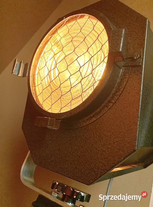 Lampa teatralna PRL Vintage loft wielkopolskie sprzedam