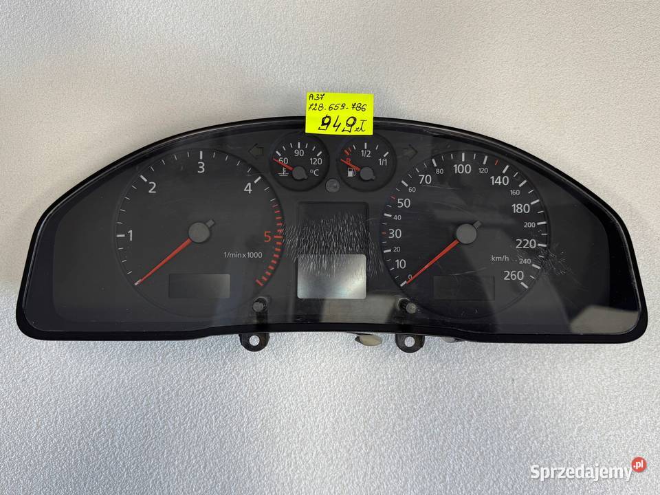 LICZNIK ZEGARY PRĘDKOŚCIOMIERZ AUDI A4 B5 19 TDI Rok produkcji 2003