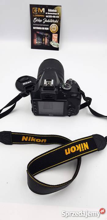 Lustrzanka cyfrowa NIKON D3300 18105mm VR ok pomorskie Gdańsk
