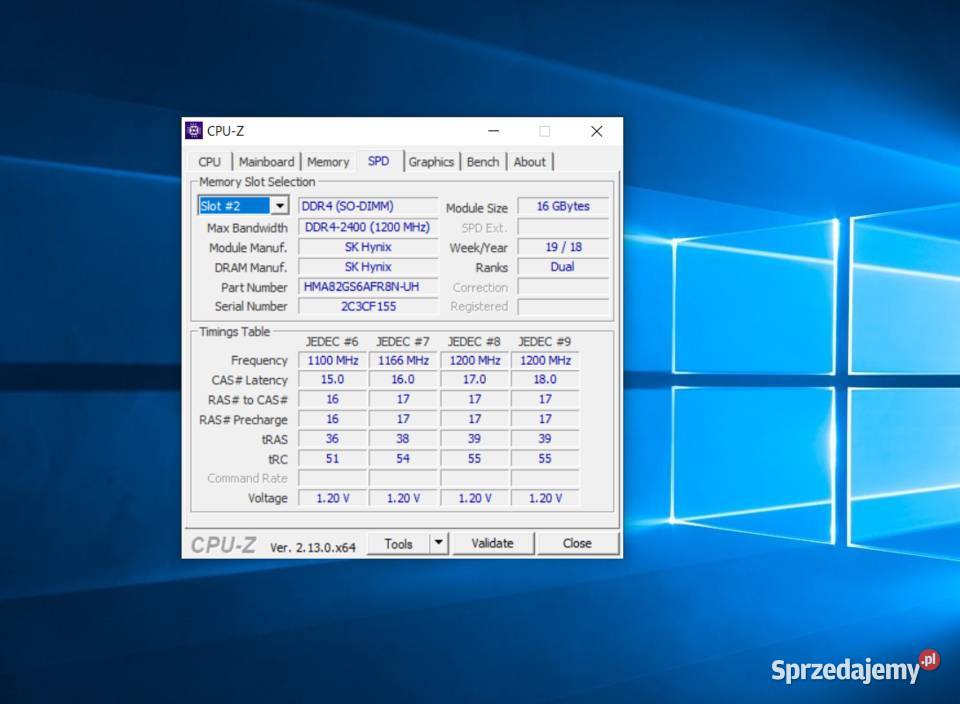 Pamięć RAM Hynix DDR4 32GB Pojemność 32GB Pawłów