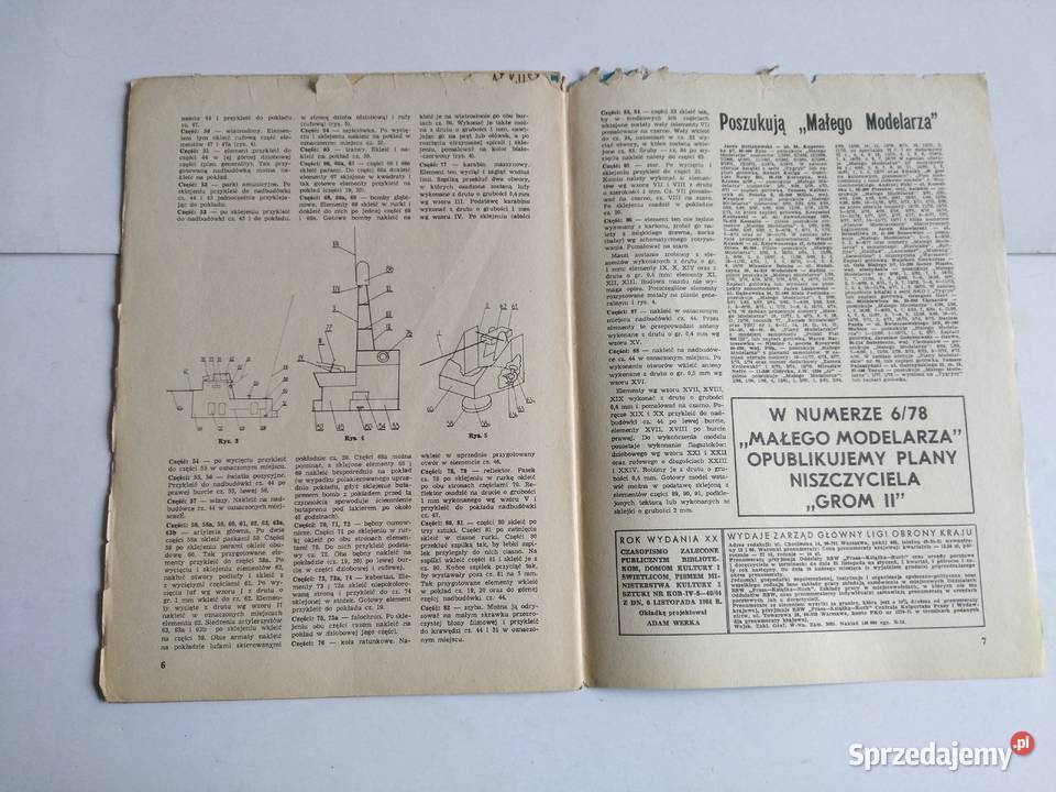 Mały Modelarz 51976 Okręt patrolowy WOP Dąbrowa Górnicza