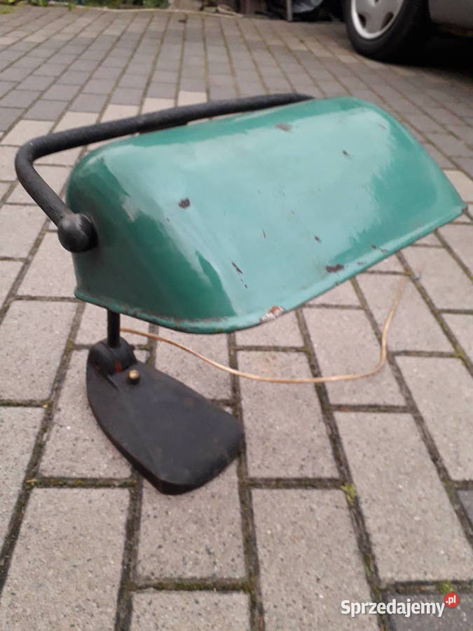 Lampa bankierska bauhaus art deco loft Warszawa