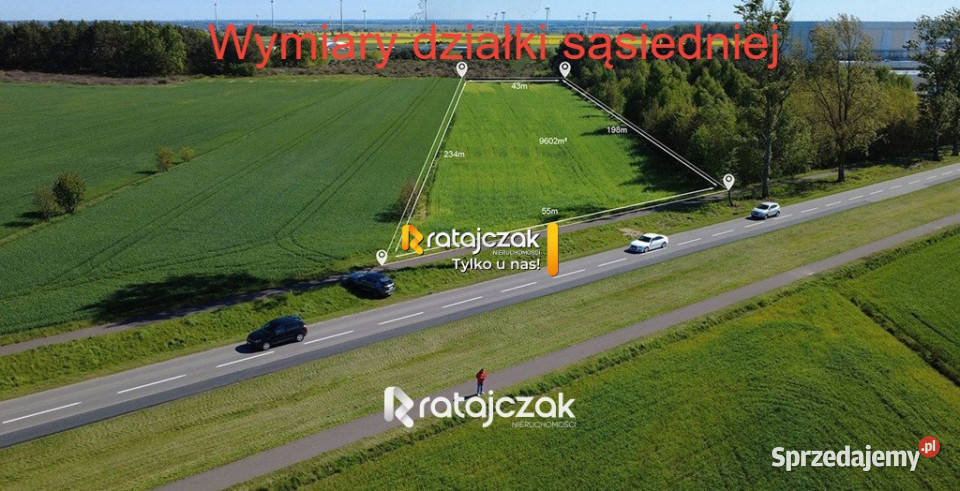 sprzedaży gruntu 9632m2 Łebcz Dr Augusta 275m