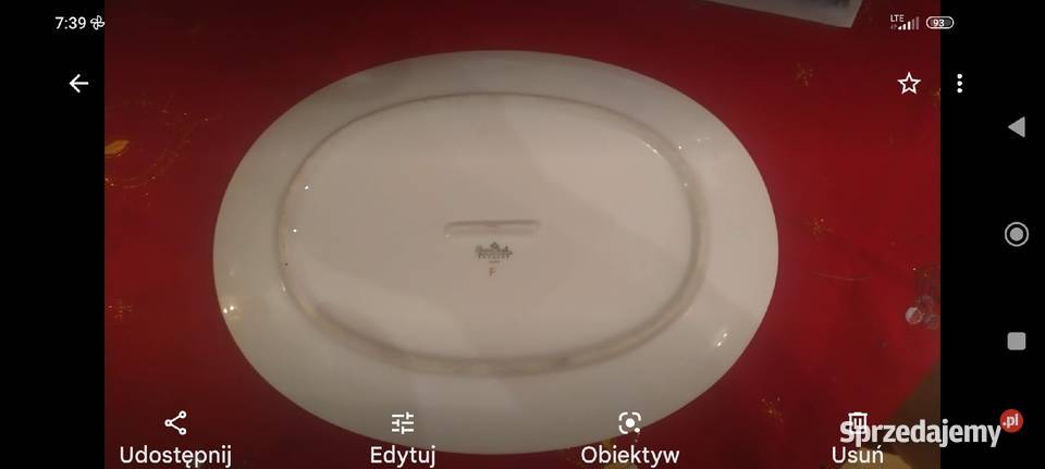 Owalna patera porcelana Rosenthal Niemcy biel Porcelana i szkło Wrocław