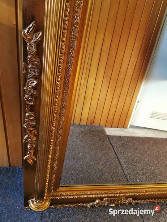 Duże barokowe Lustro 133x97 Barok Drewniana Łódź sprzedam