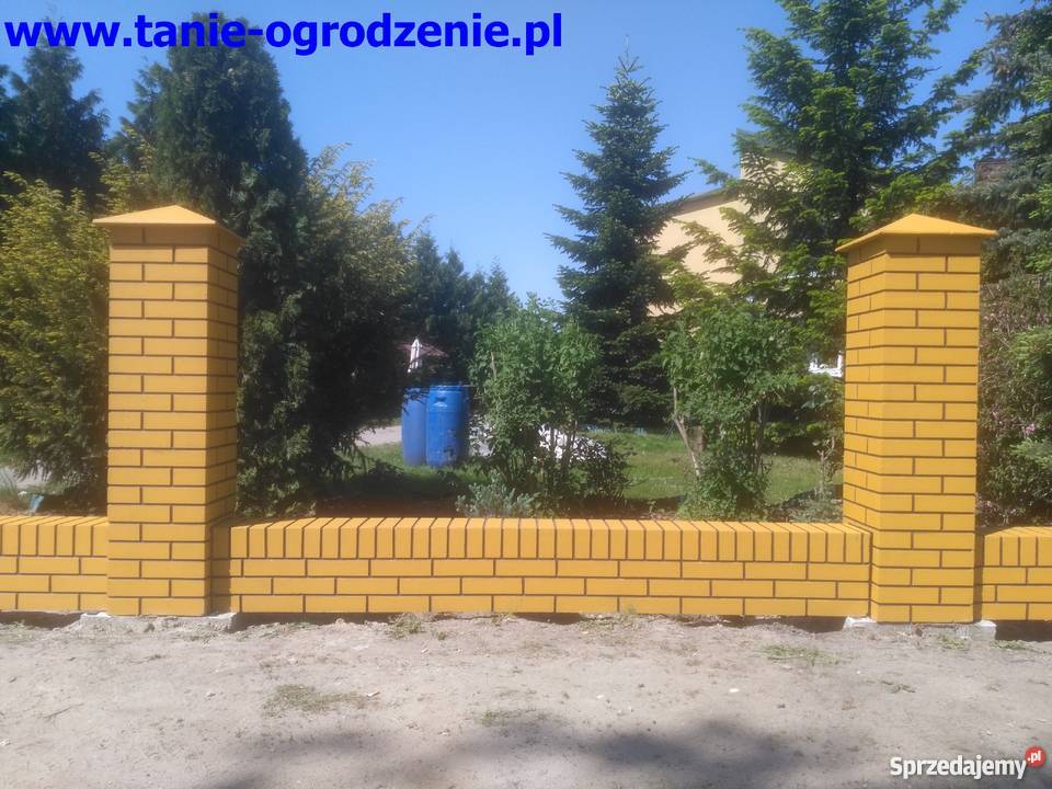Ala klinkier słupki murki ogrodzenia imitacja Kalisz
