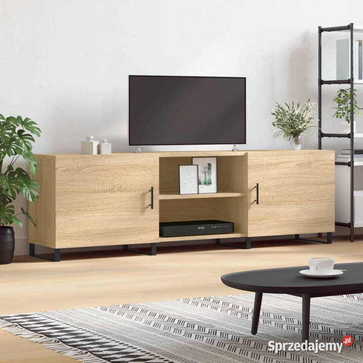 Szafka TV dąb sonoma 150x30x50 materiał Dom i Ogród Warszawa