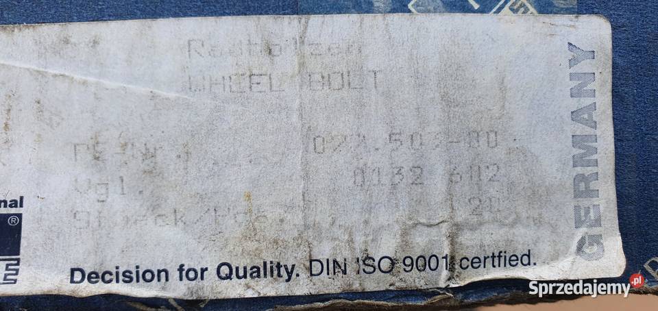 SCANIA SZPILKA KOŁA 109 0132602 Pozostałe Bieleń