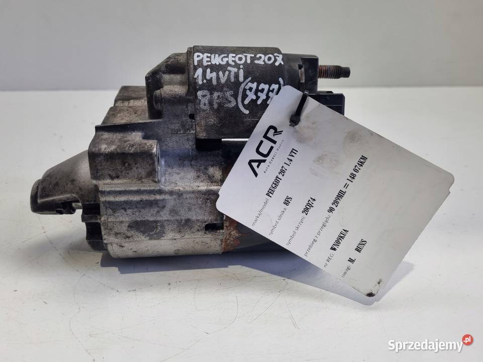 ROZRUSZNIK Peugeot 207 14 16V VTi ROZRUSZNIK Układ elektryczny silnika Chełm