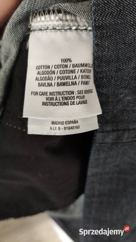 Ciemno jeansowa bawełniana sukienka r S Dąbrowica