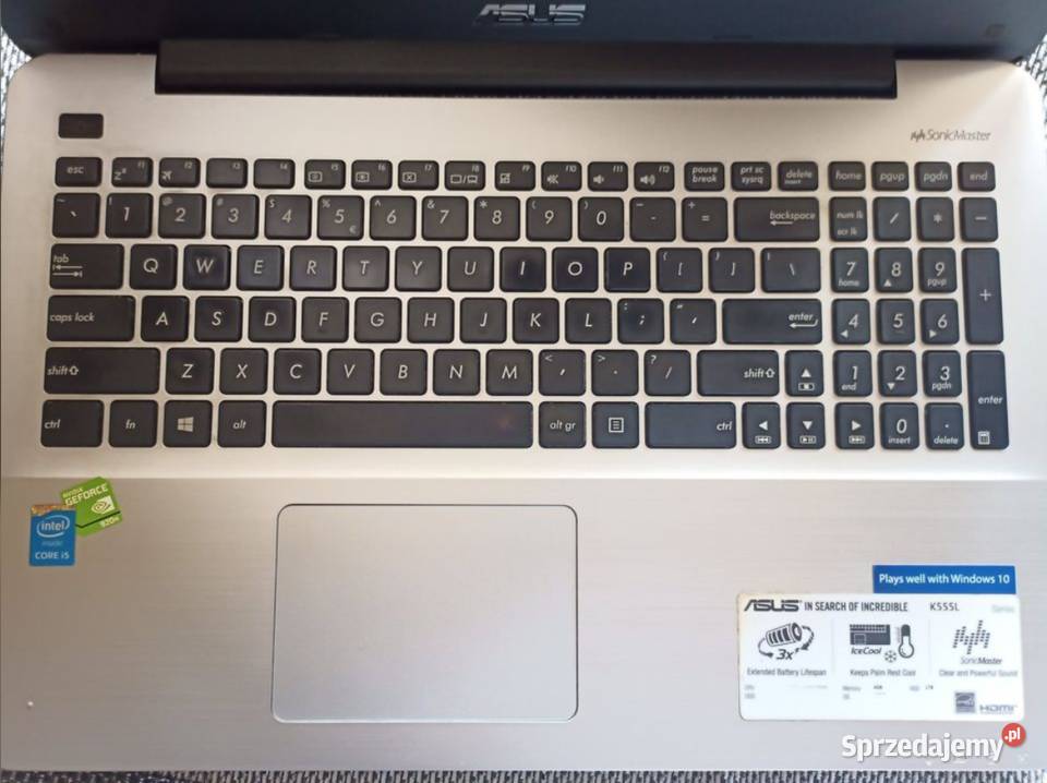 Laptop ASUS K555L i5 6GB RAM 1TB GF920M WINDOWS Kunów