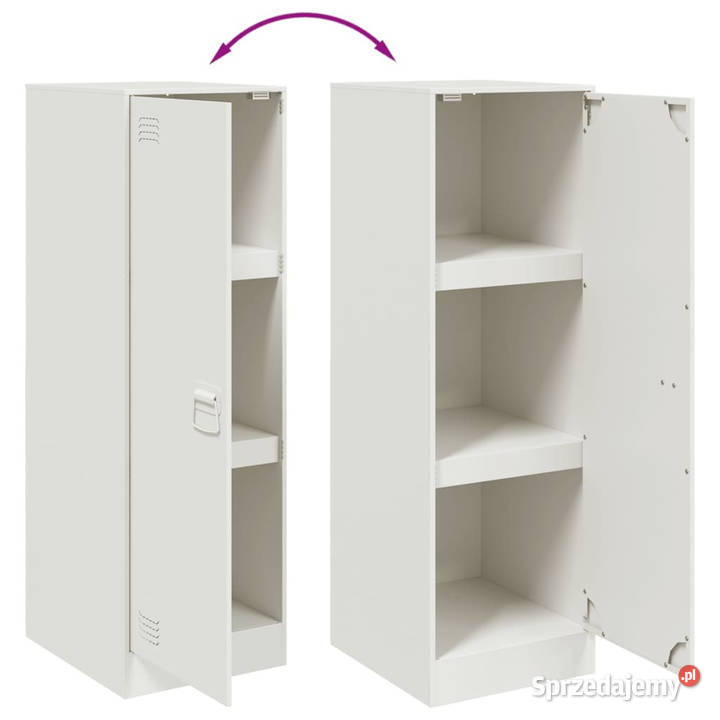 Szafka biała 345x39x107 stal WM841708 mazowieckie Warszawa