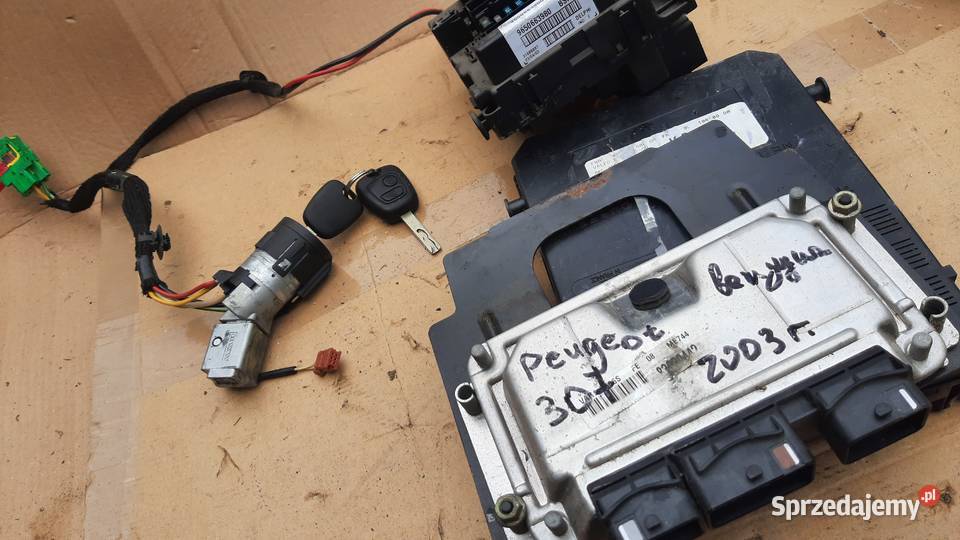 zestaw startowy Peugeot 307 16 16V NFU Komputery Części samochodowe dolnośląskie