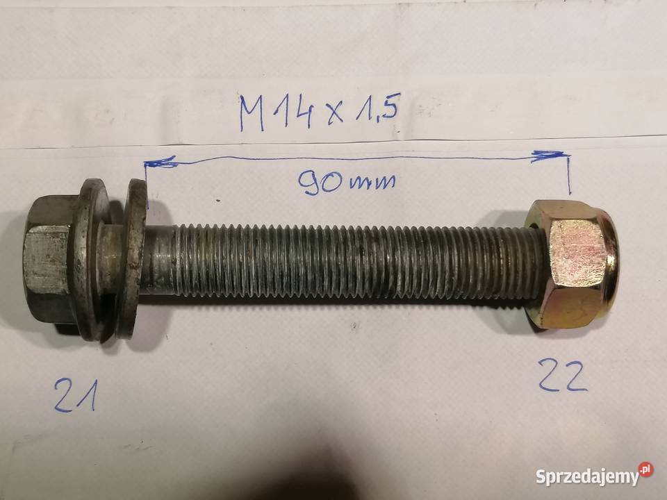 śruba kołnierzowa zawieszenia M14x15 dł90mm Piotrków Trybunalski