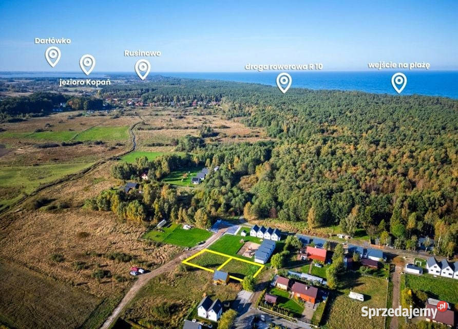 Działka budowlana morzem Jarosławiec 479zł/m2 Postomino