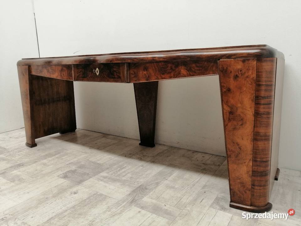 biurko art deco stare do biura orzech duże Radomsko sprzedam