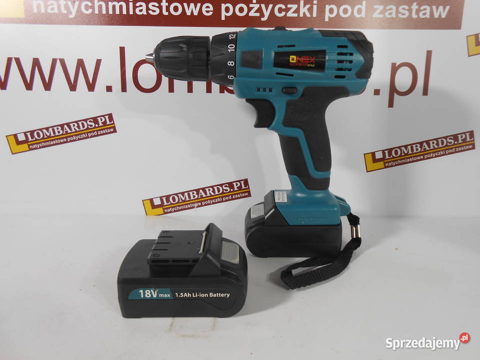 Wiertarkowkrętarka akumulatorowa Onex Katowice