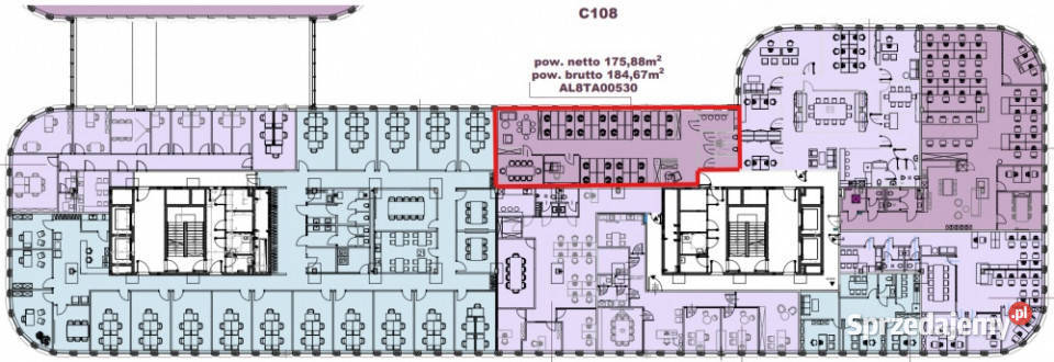 Przestronne biuro 18467 m gotowe do wejścia 185m2 śląskie Katowice