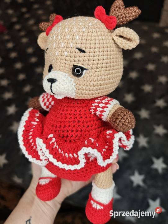 Maskotka jeleńek na szydełku Szczecin