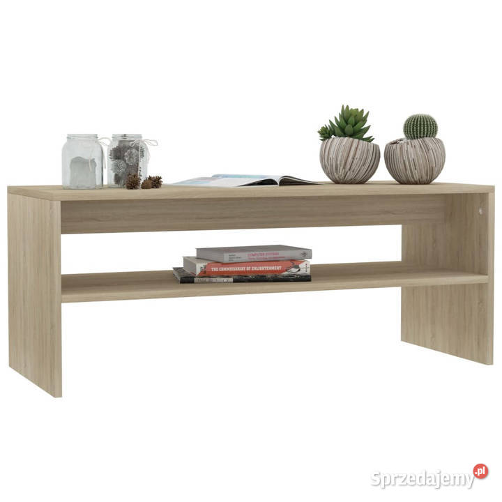Stolik kawowy dąb sonoma 100x40x40 materiał Warszawa