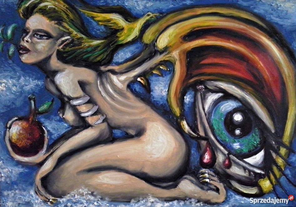 Harpia sprzedam obraz olejny na płótnie Warszawa