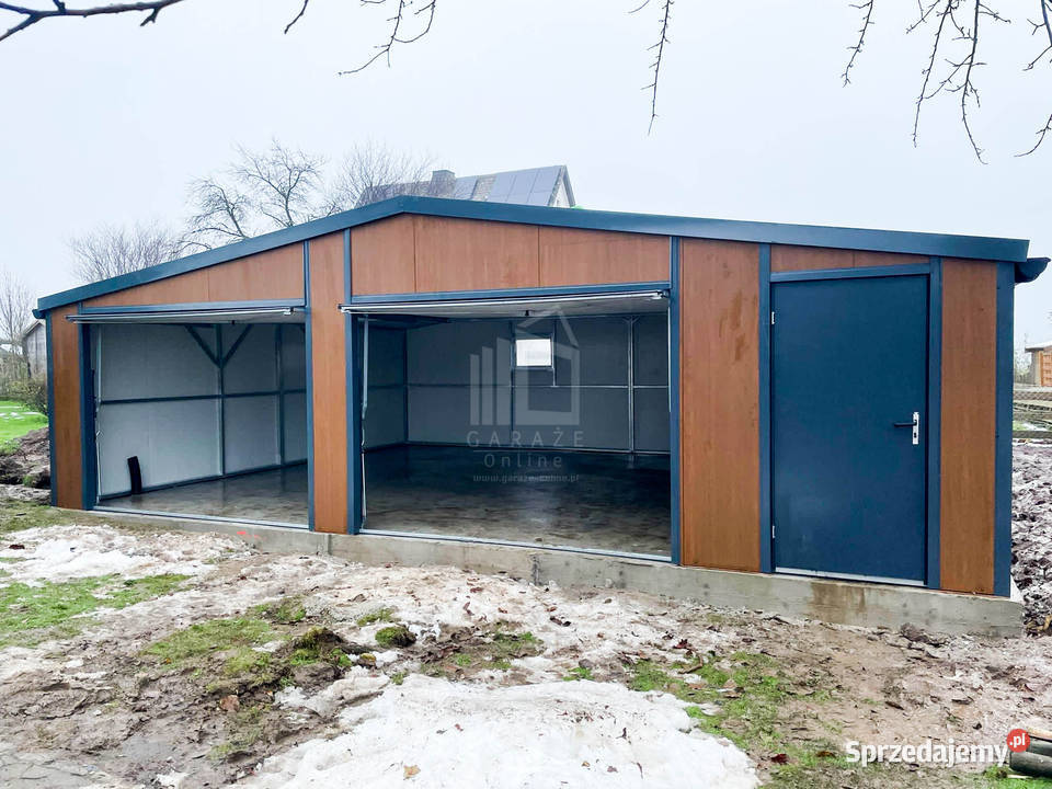 Garaż Ocieplany Płyta Warstwowa 9x6 2x Brama 2x 54m2