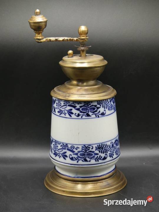 Piękny cebulowy młynek do kawy porcelana i wielkopolskie Poznań
