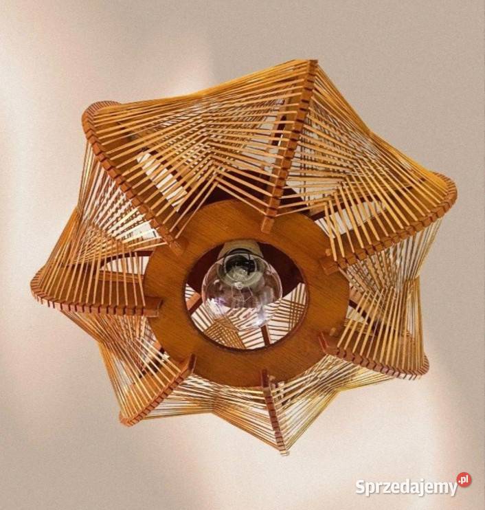 lampa wisząca w stylu vintage z lat 60 i 70 XX Rypin