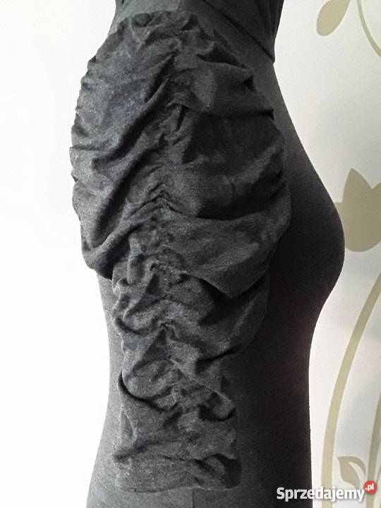 Bluzeczka szara z bufiastymi rękawami rozmiar 36 Rozmiar 36(S) mazowieckie Warszawa