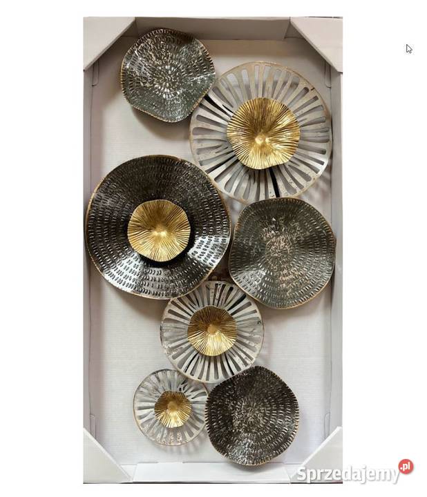 Dekoracja Ścienna Metalowa Duża Szara Metalowa podkarpackie Stalowa Wola