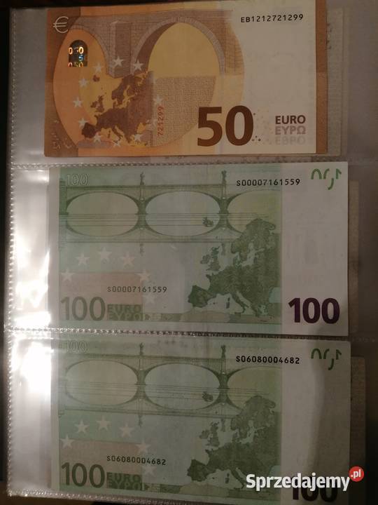 Banknot 50 euroRADAR 910 cyfr5 euro RADAR Numizmatyka Bytom