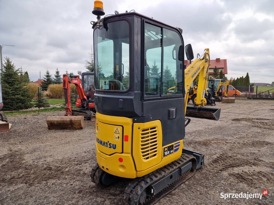 Minikoparka Komatsu PC 16R 2018r 1800mtg Ryżki