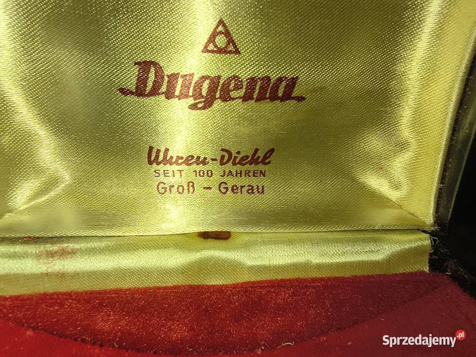 Ebonitowa pudełko zegarka Dugena