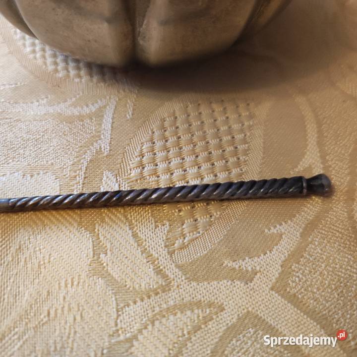 Stara łyżeczka metalowa ręcznie wykonana antyk Wrocław