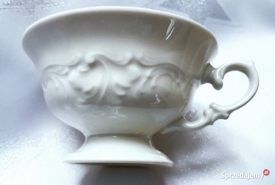 Filiżanki ze spodkiem podstawką PRL Wałbrzych Ruda Śląska